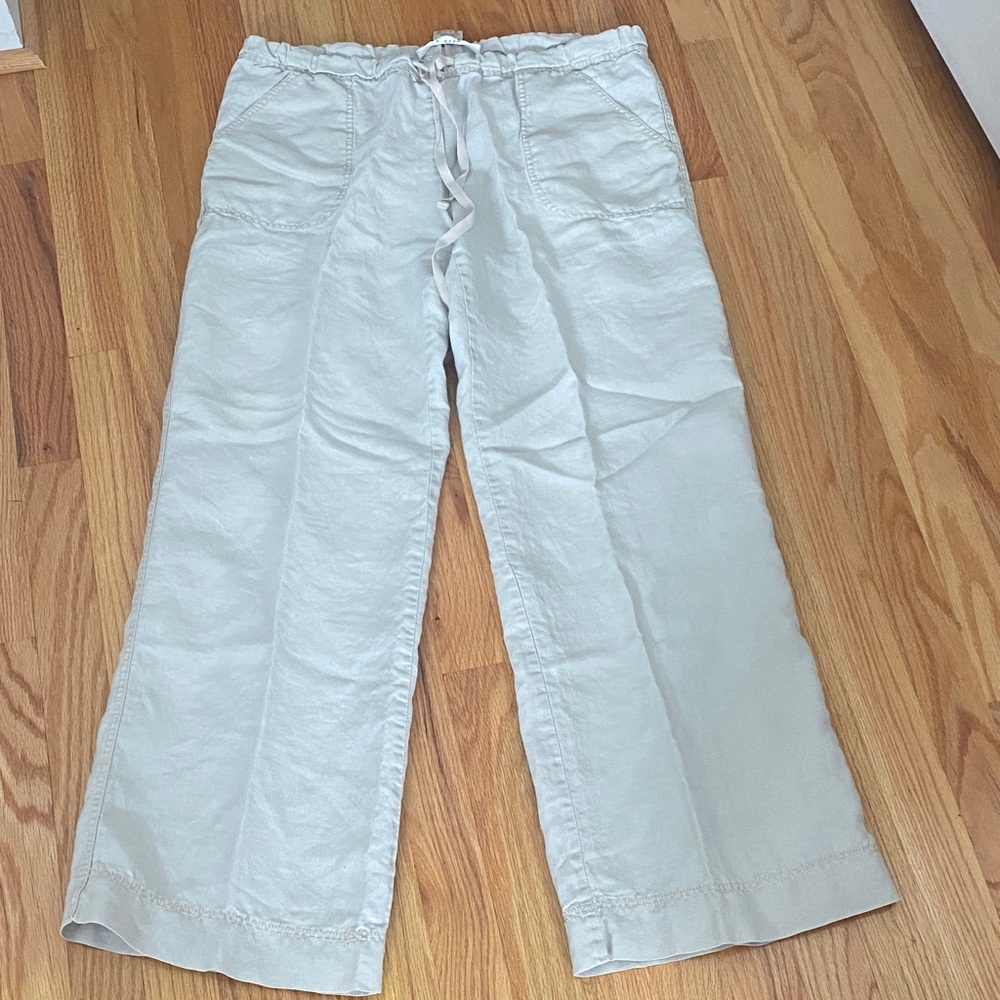 Max Studio Large 100% Linen Pants